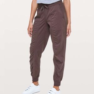 Lululemon dance studio joggers, color black satin